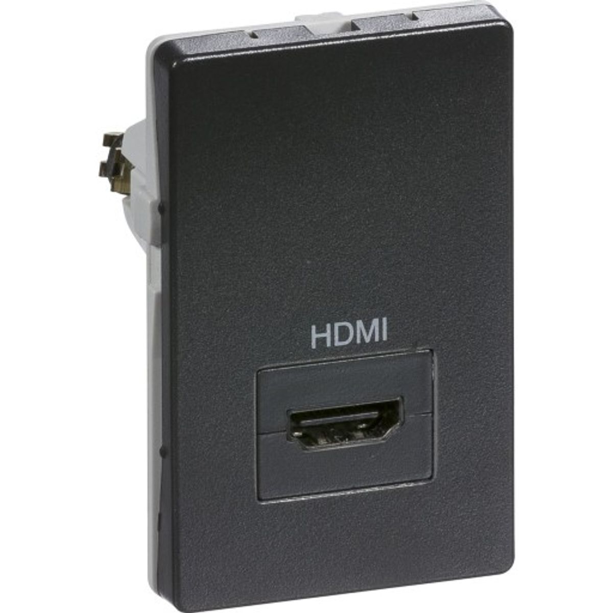 LK Fuga HDMI udtag, 1½ modul, Koksgrå