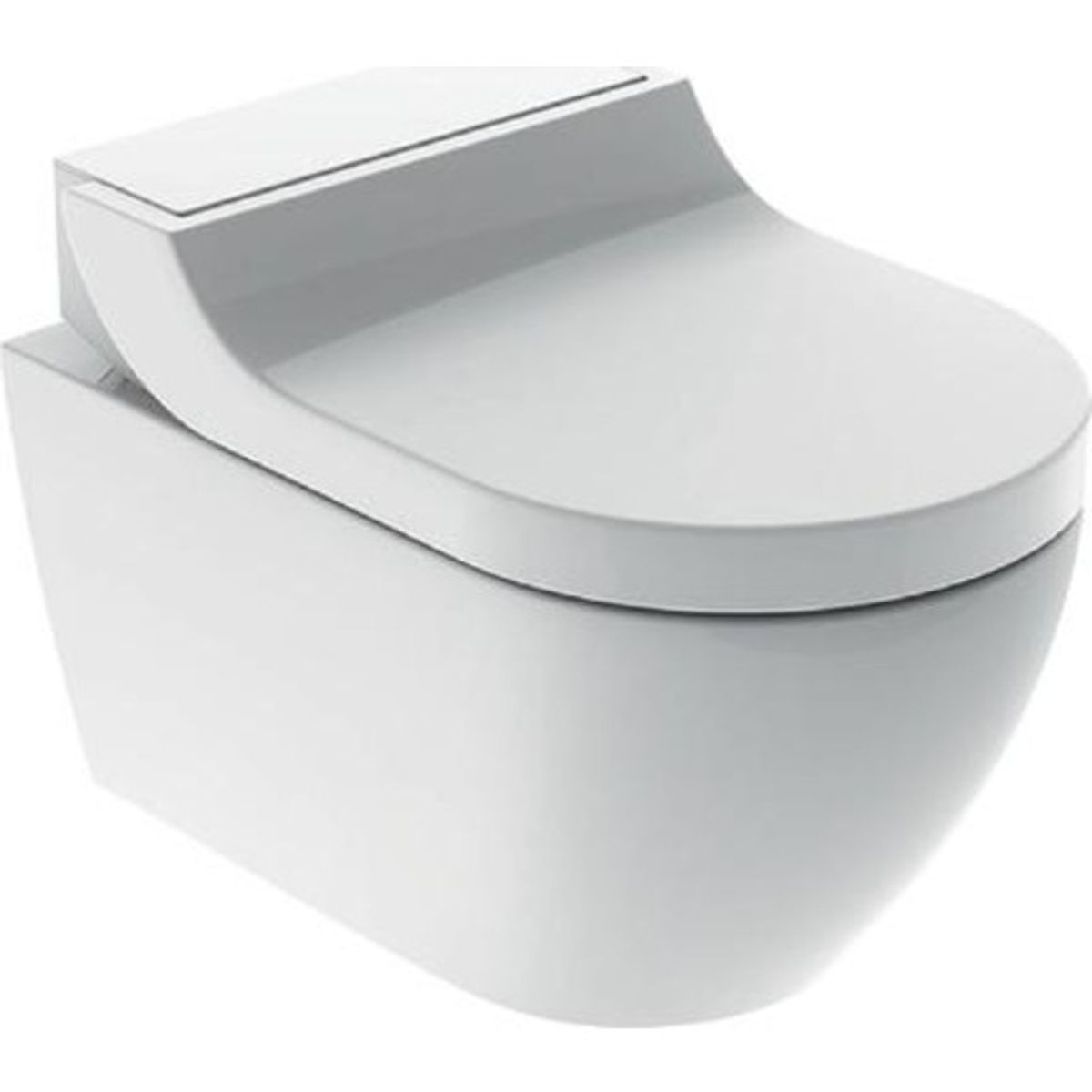 Geberit AquaClean Tuma Comfort douchetoilet, uden skyllekant, rengøringsvenlig, hvid