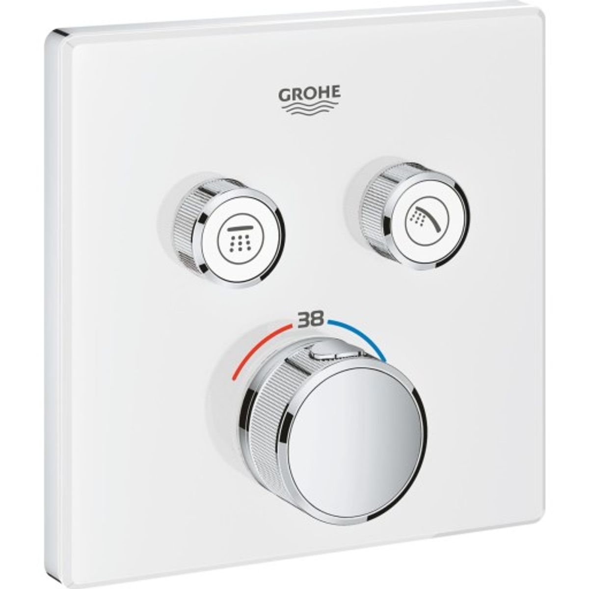 Grohe Grohtherm SmartControl brusearmatur, hvid