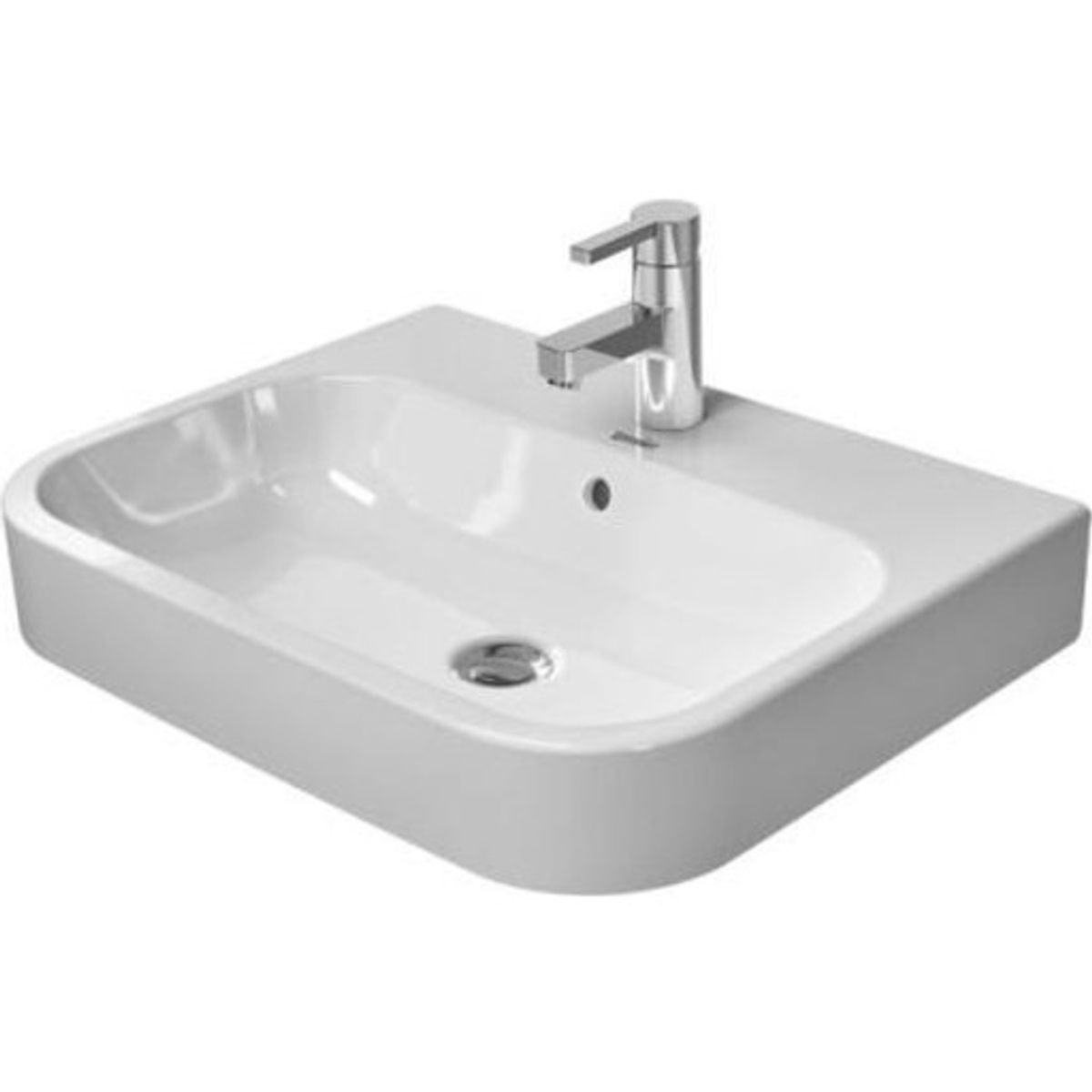 Duravit Happy D.2 håndvask, 60x46 cm, hvid