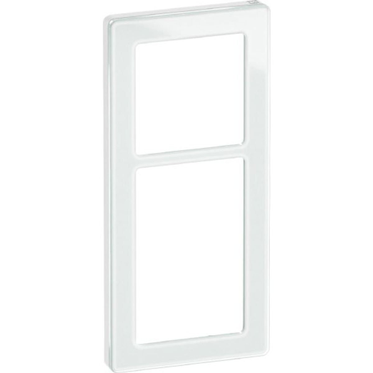 LK Fuga Pure designramme 2½ modul i hvid glas