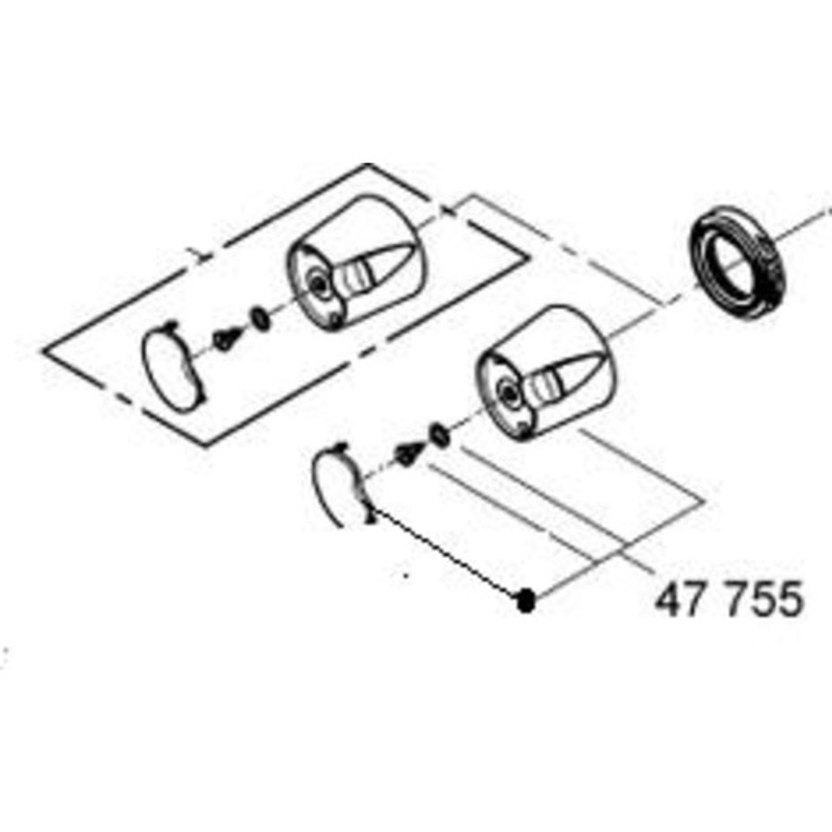 Grohe temperaturgreb - 47755