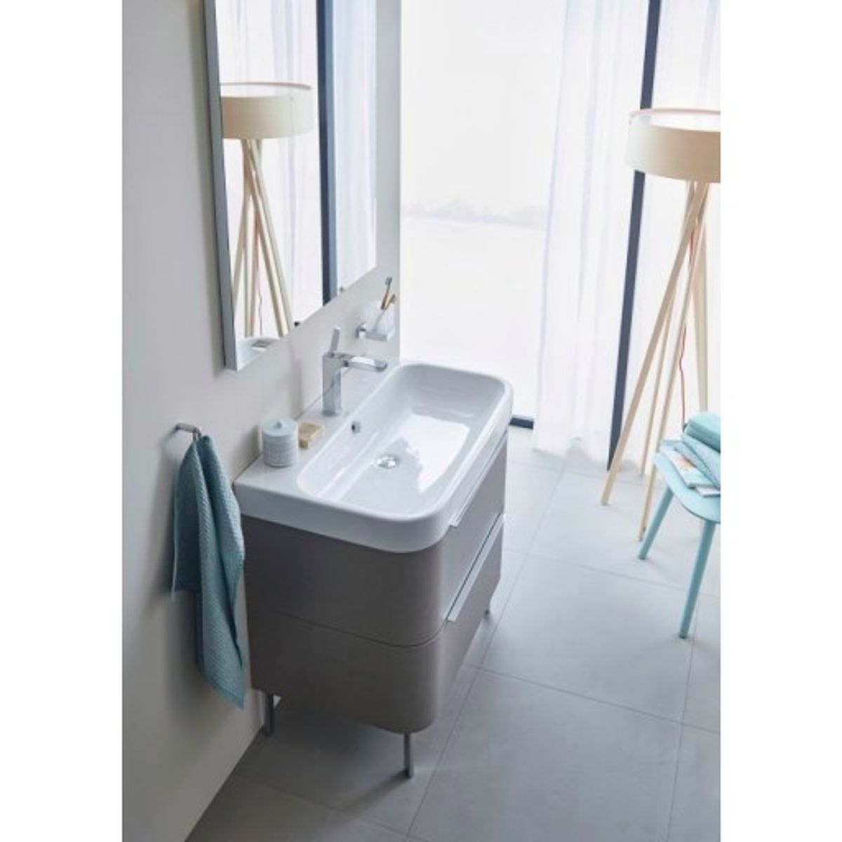 Duravit Happy D.2 håndvask, 120x50,5 cm, hvid