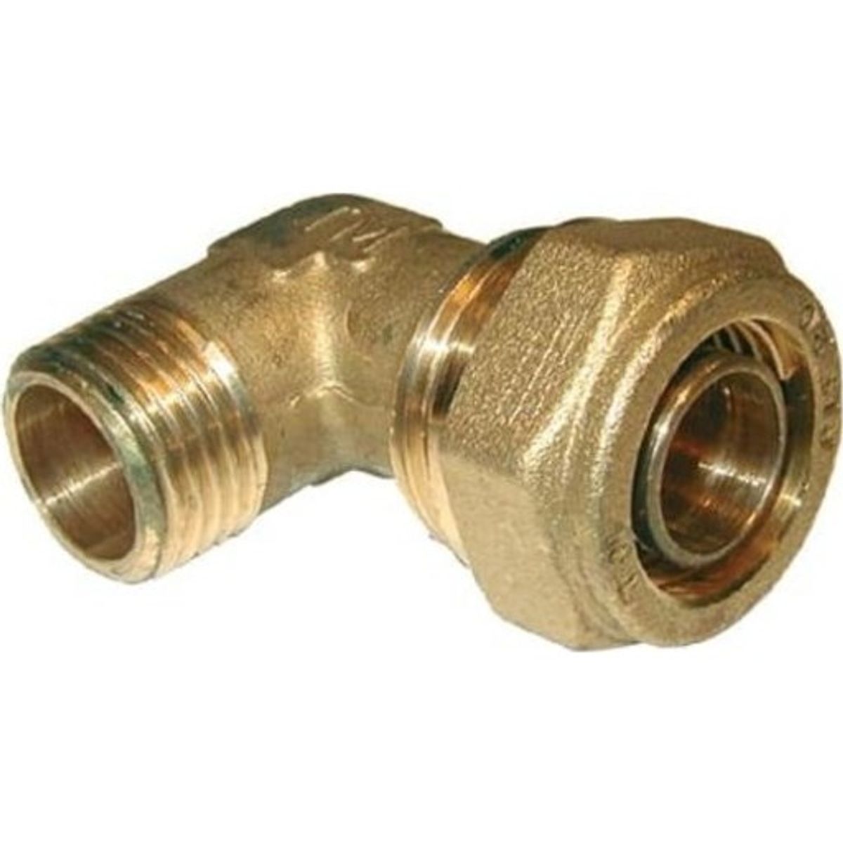 Pex vinkel med nippel 18 mm x 3/4"