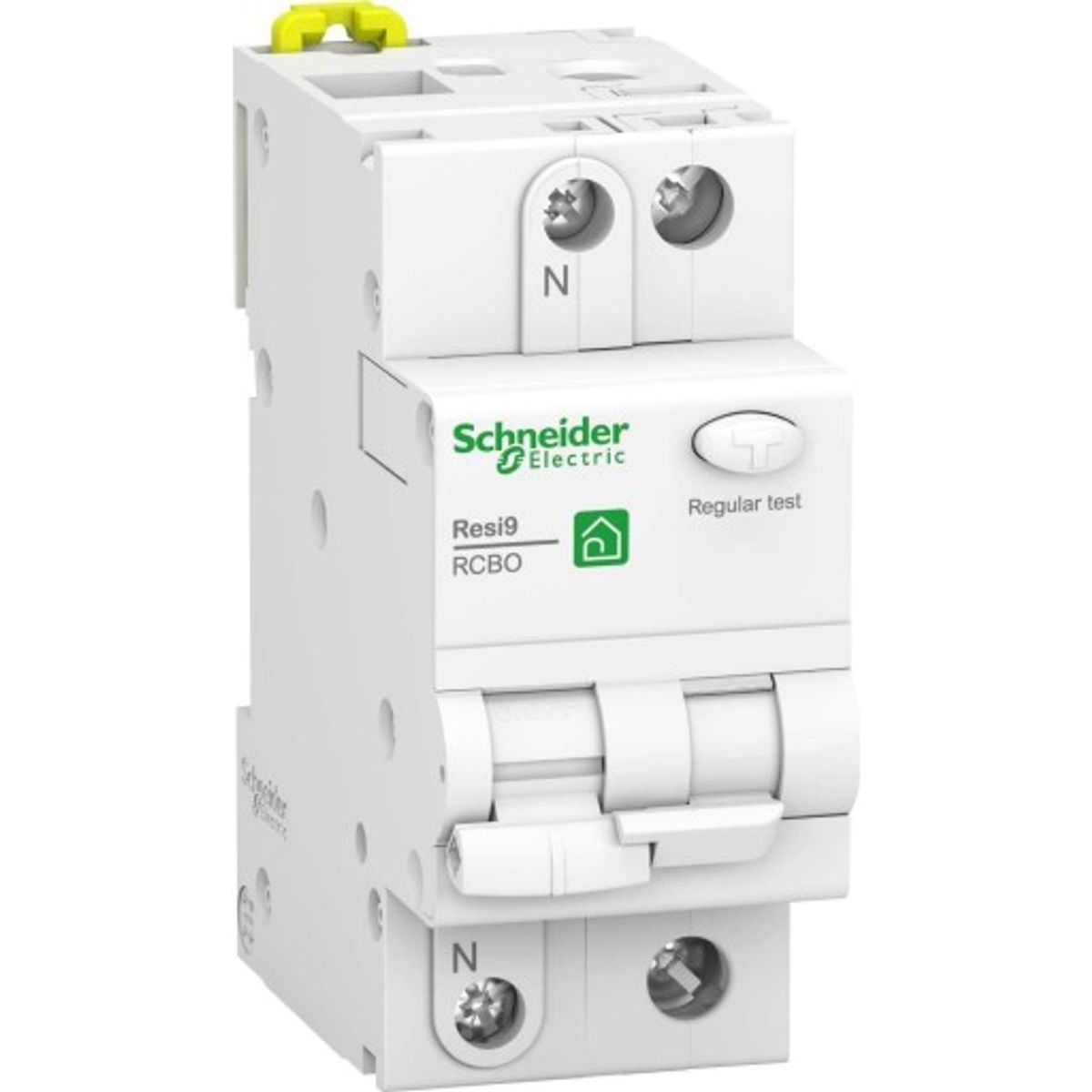 Schneider Resi9 Kombiafbryder HPFI 1P+N 13A, hvid