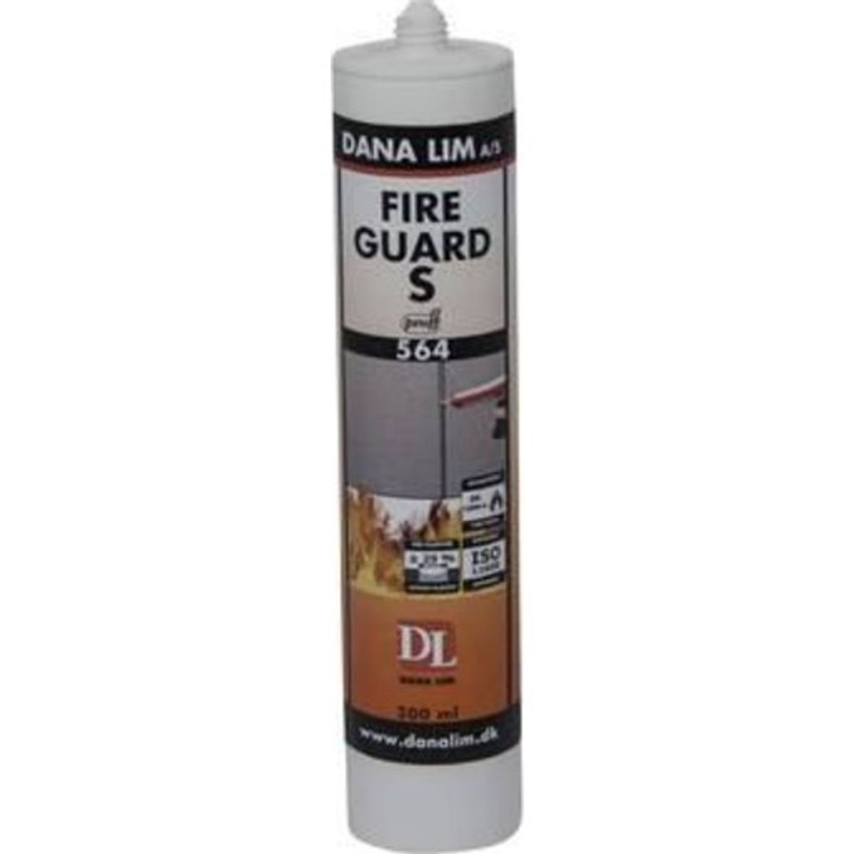 Dana Lim Fire Guard S 564 brandfugemasse, Hvid, 300 ml