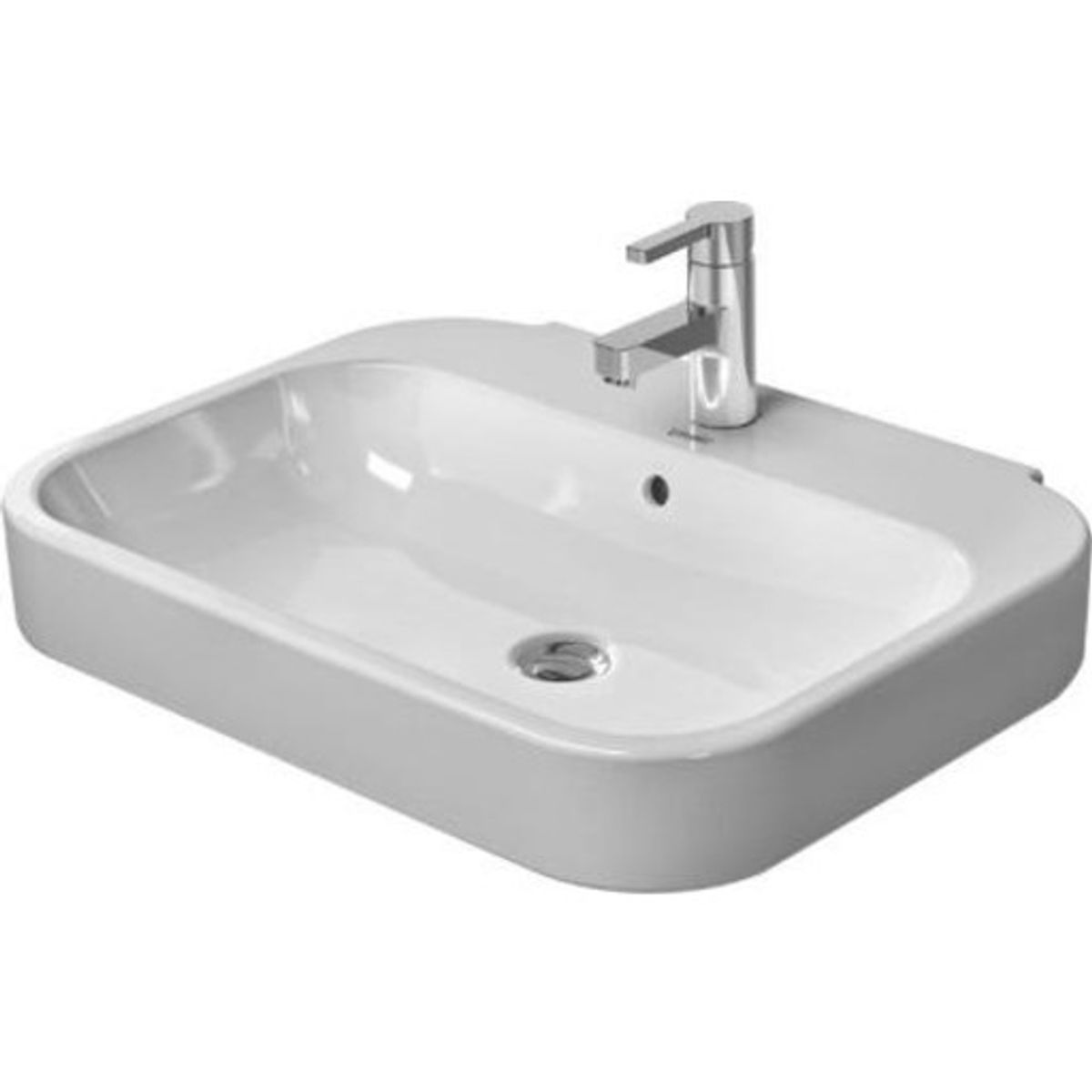 Duravit Happy D.2 håndvask, 60x47,5 cm, hvid