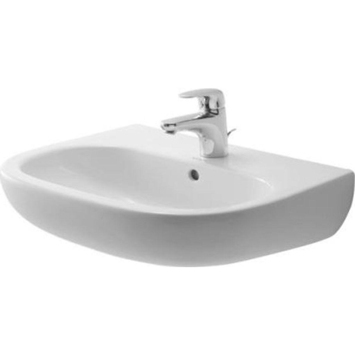 Duravit D-Code håndvask, 55x43 cm, hvid