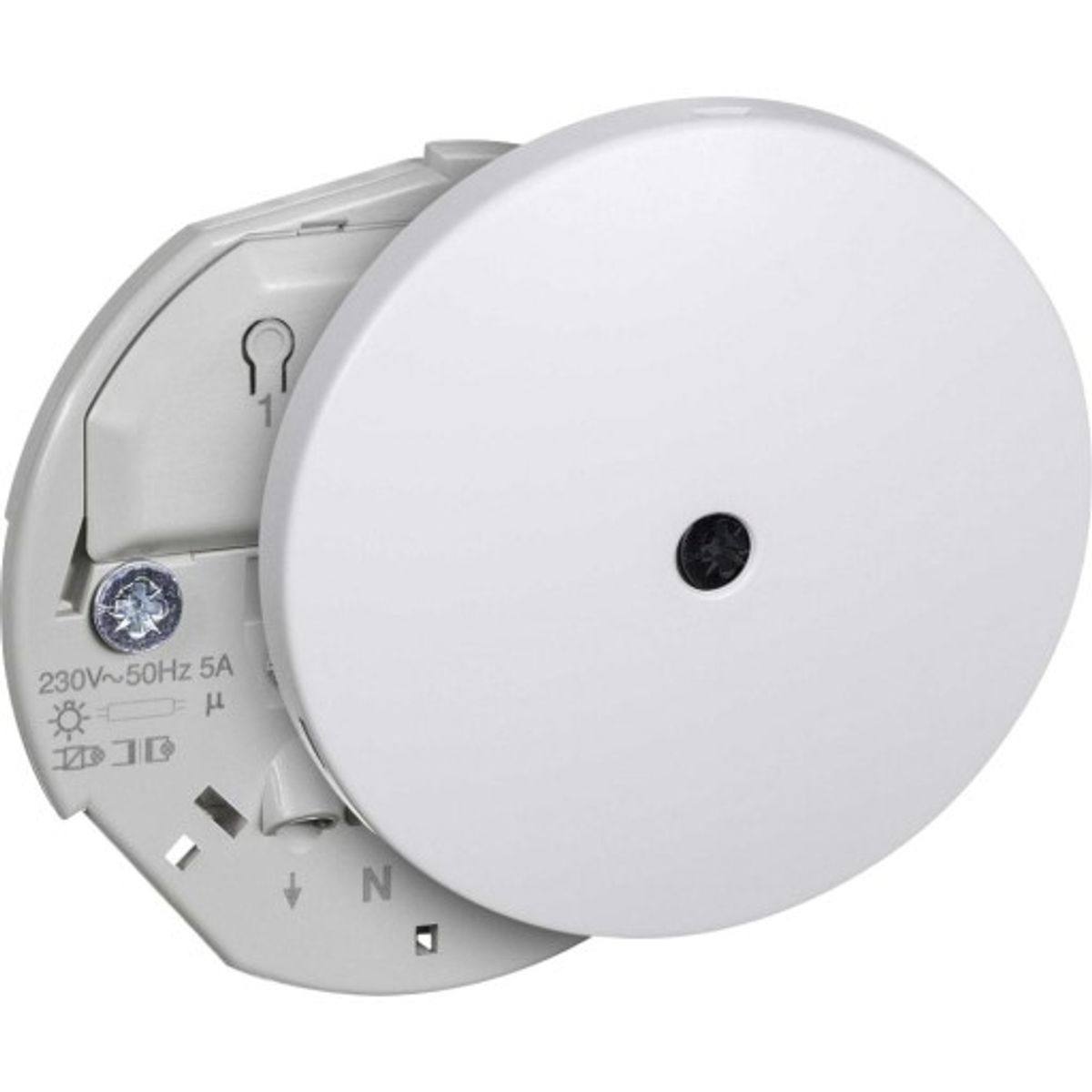 LK IHC Wireless Lampeudtag/relæ Ø80 mm, 250W, Hvid