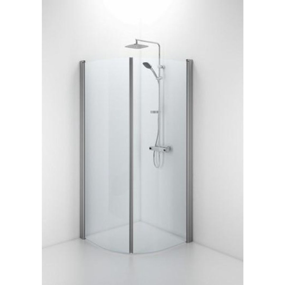 Contura Shower Space brusedør, 72,3 cm, klart glas, aluminium profil