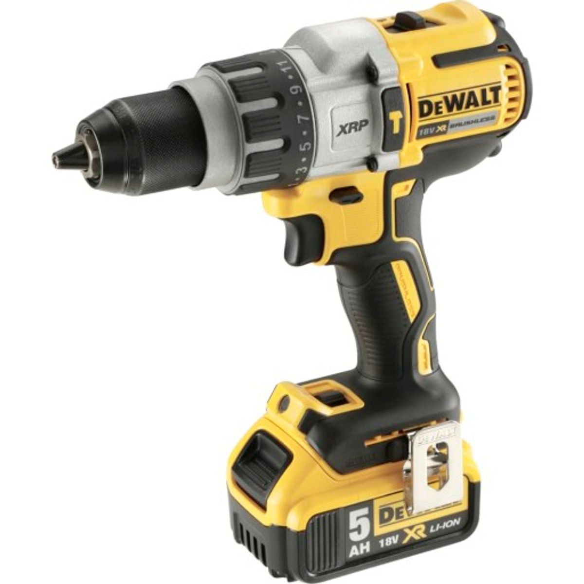 DeWalt 18V XRP slagboremaskine m.2 x XR batteri 18V/5,0Ah