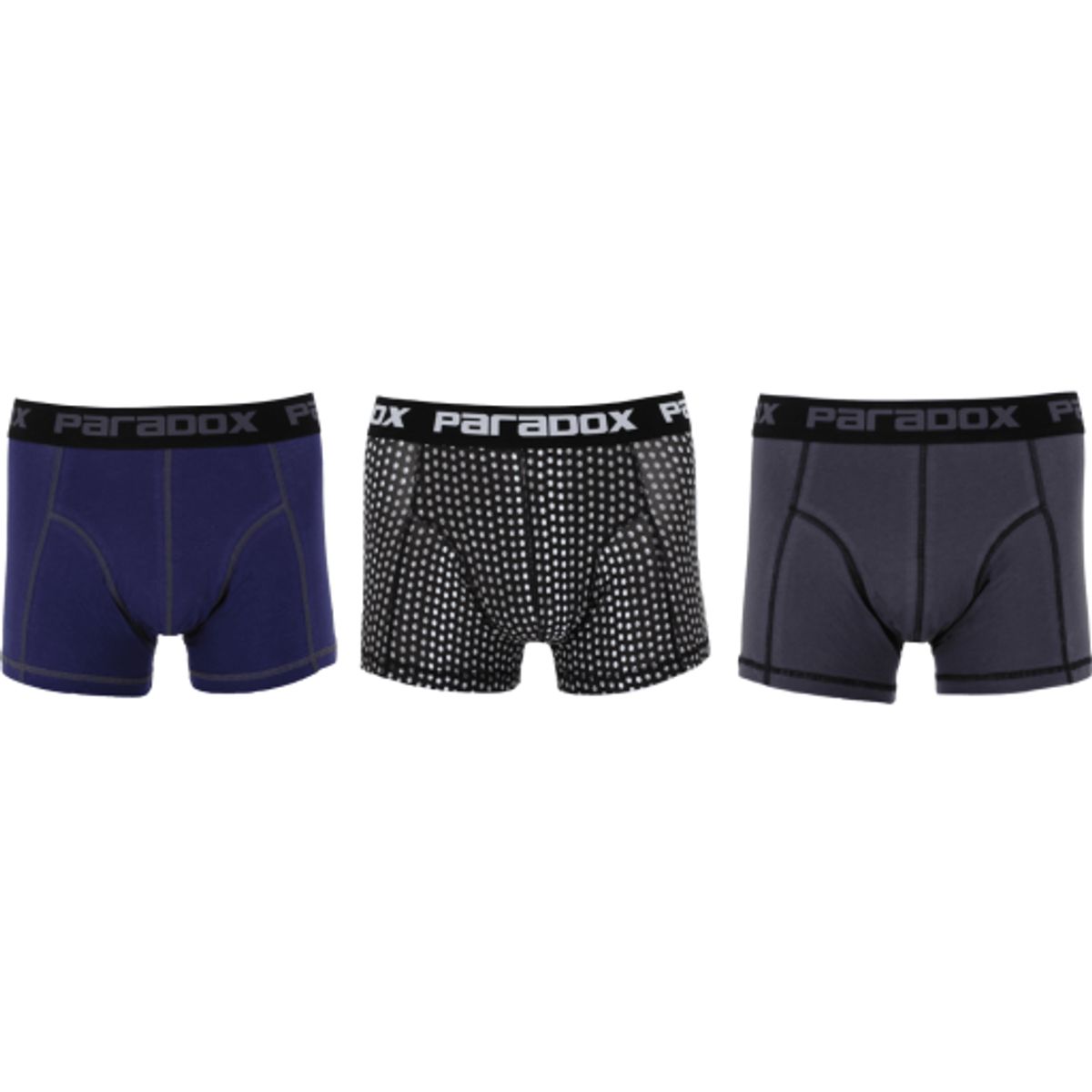 Paradox boxershorts 3-pak, 95 % bomuld, grey1, str. S