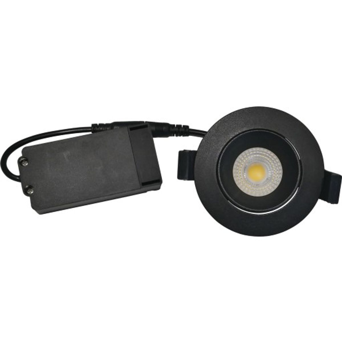 Downlight Velia Low Profile 5W 3000K Cri>95 rund, mat sort