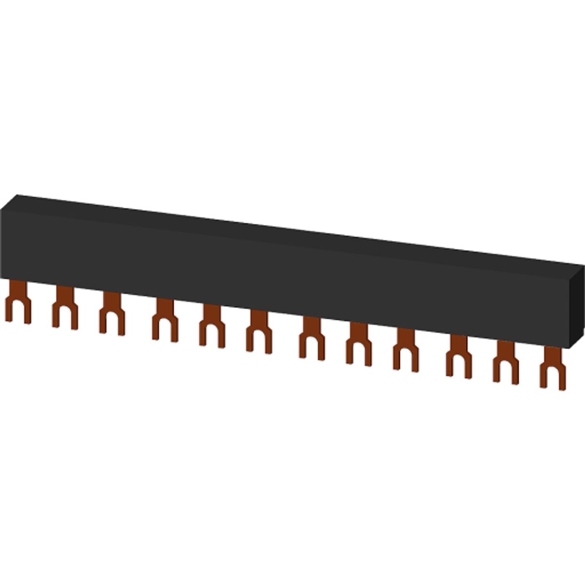 Samleskinne afstand 45mm for 4 afbrydere, 3RV1915-1CB