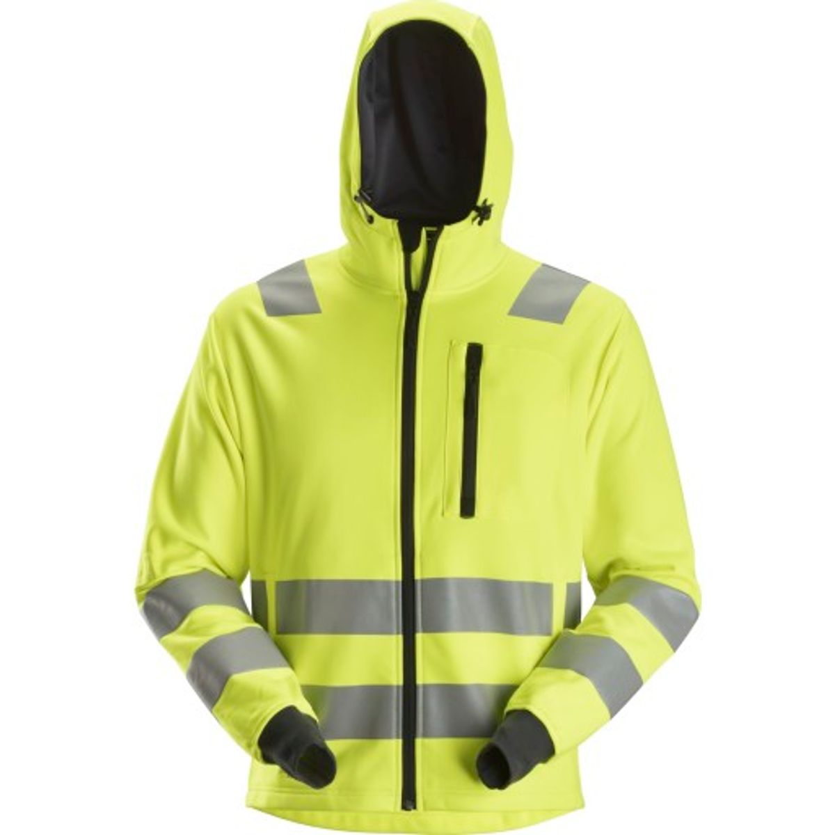 Snickers AllroundWork hættetrøje, 8039 High-Vis, gul, kl.3, XL