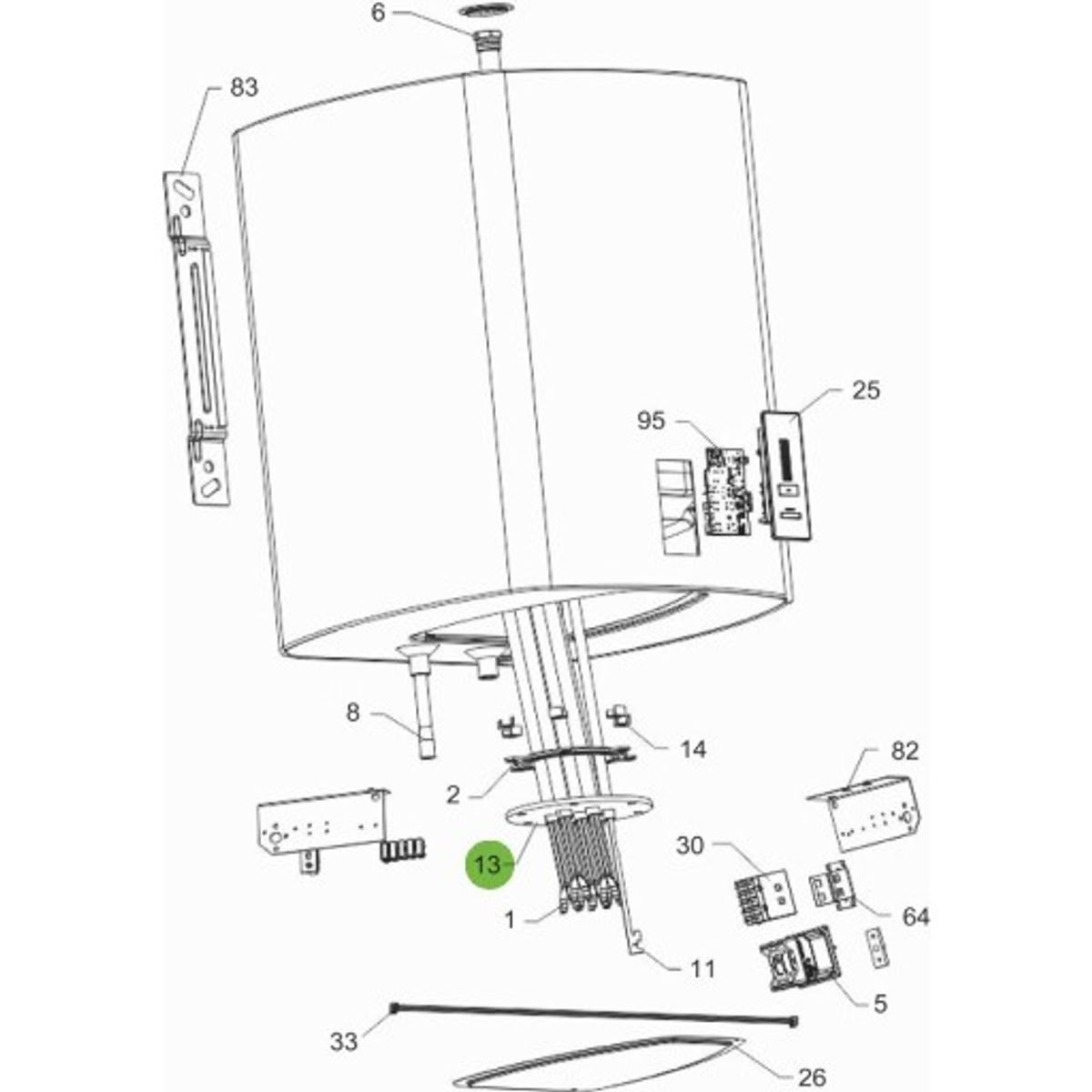 Flange, Tronic 4500 T 50-150