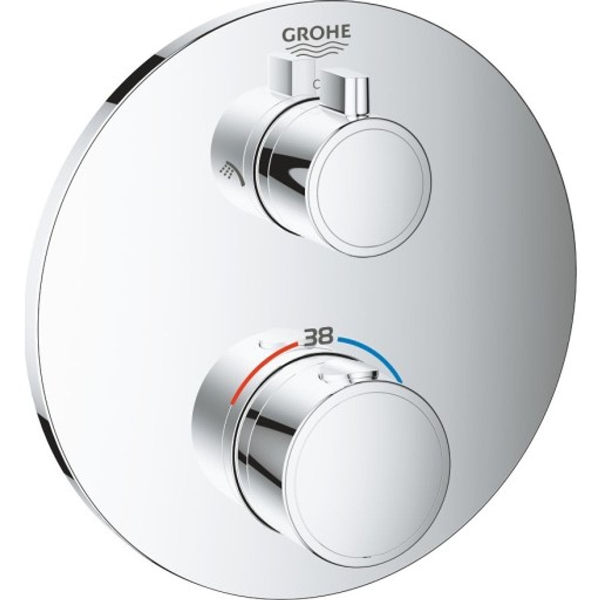 Grohe Grohtherm brusearmatur, krom