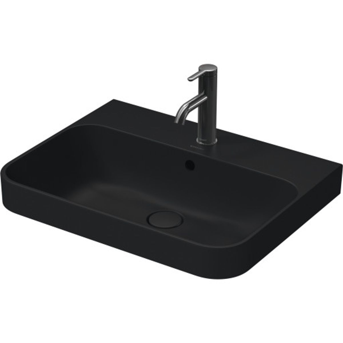 Duravit Happy D.2 Plus håndvask, 60x46 cm, mat antracit