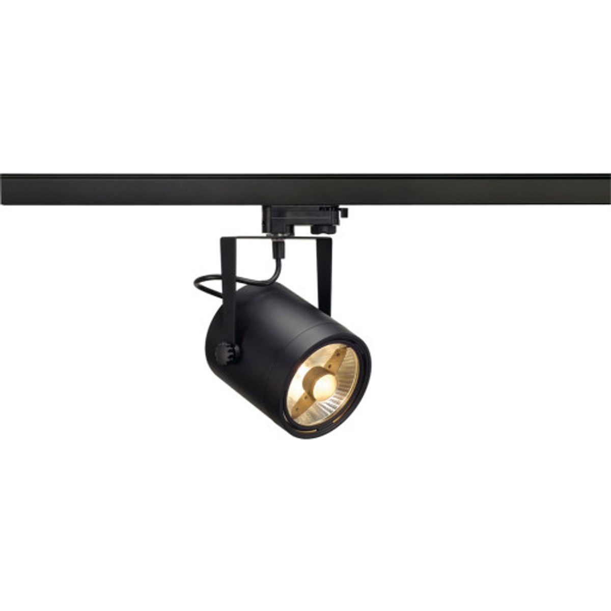 ORO SPOT ES111 rund sort GU10 max. 75W inkl. 3-faset adaptor