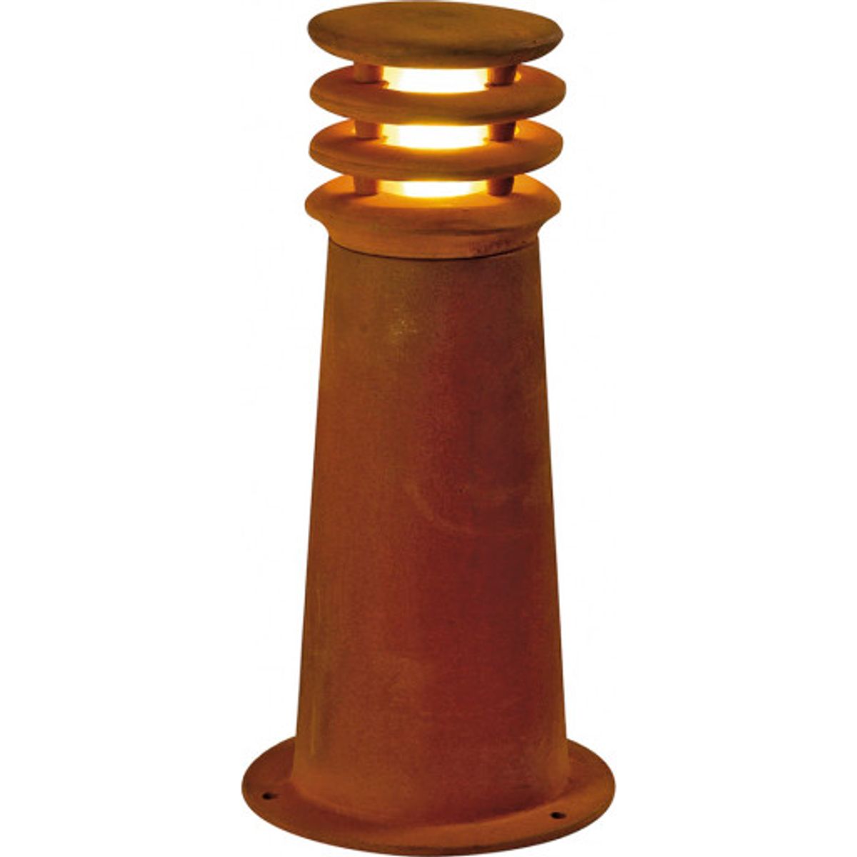 RUSTY ROUND 40 LED Pullert stål med rusteffekt 8.6W COB LED