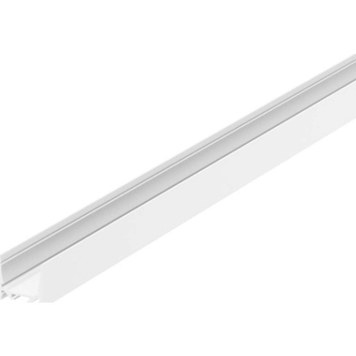 GRAZIA 20 LED påbygningsprofil, standard, glat, 3m, hvid