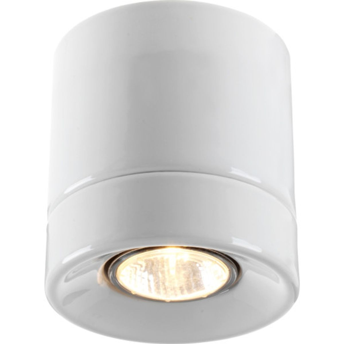 Loftlampe Light On, GU10, hvid, IP23