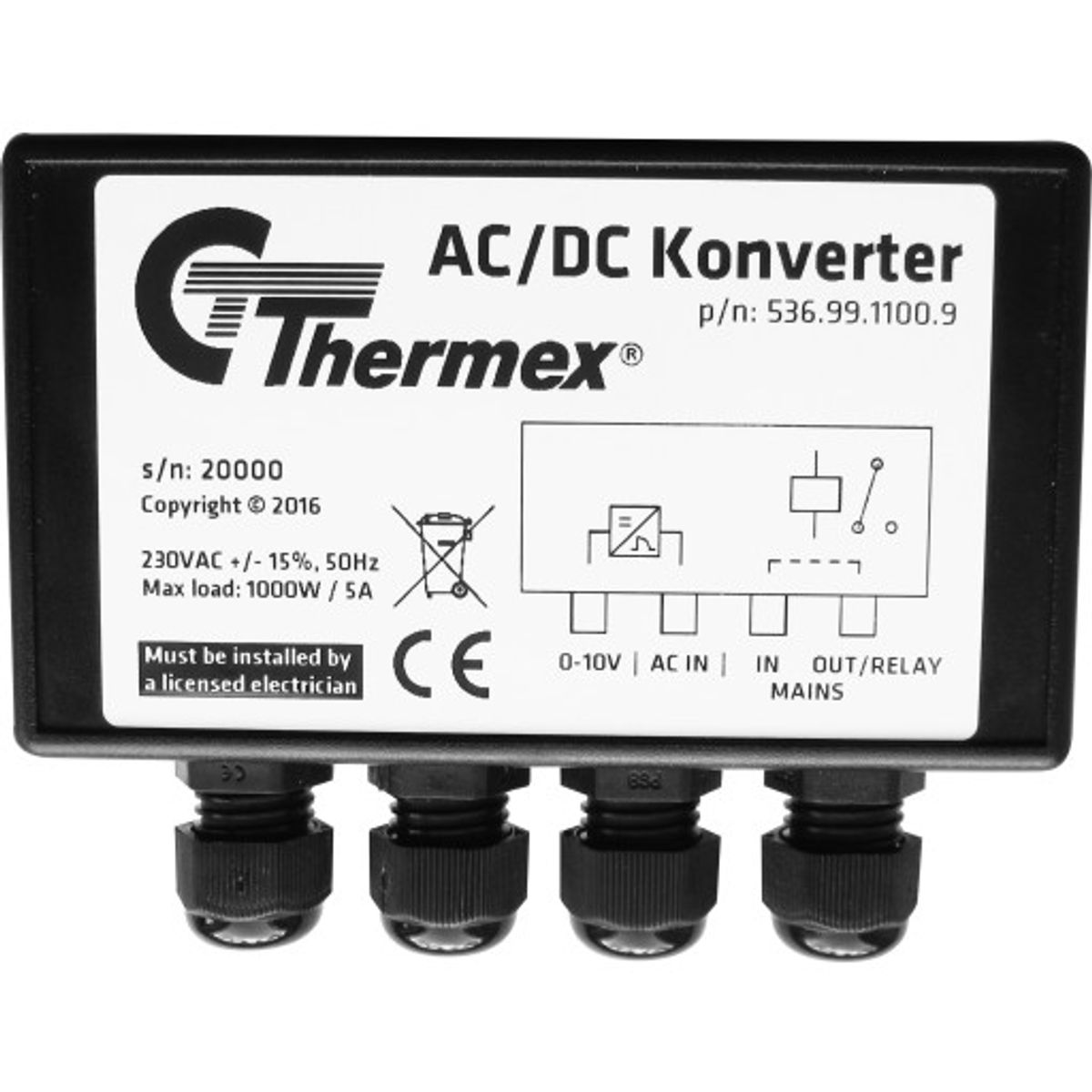 Thermex AC/DC konverter