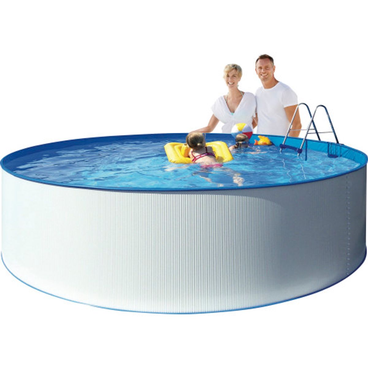 Swim & Fun Kreta Family pool, Ø3,5 meter, 90 cm, hvid