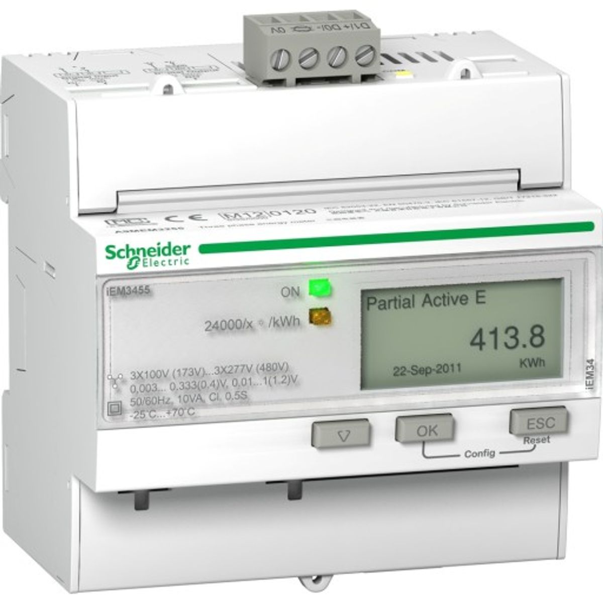 Acti9 KWH Måler 3P+N 400V Rogowski Modbus