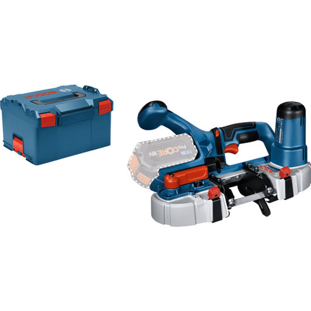 Bosch GCB 18V-63 båndsav 18V u. batteri, i kasse