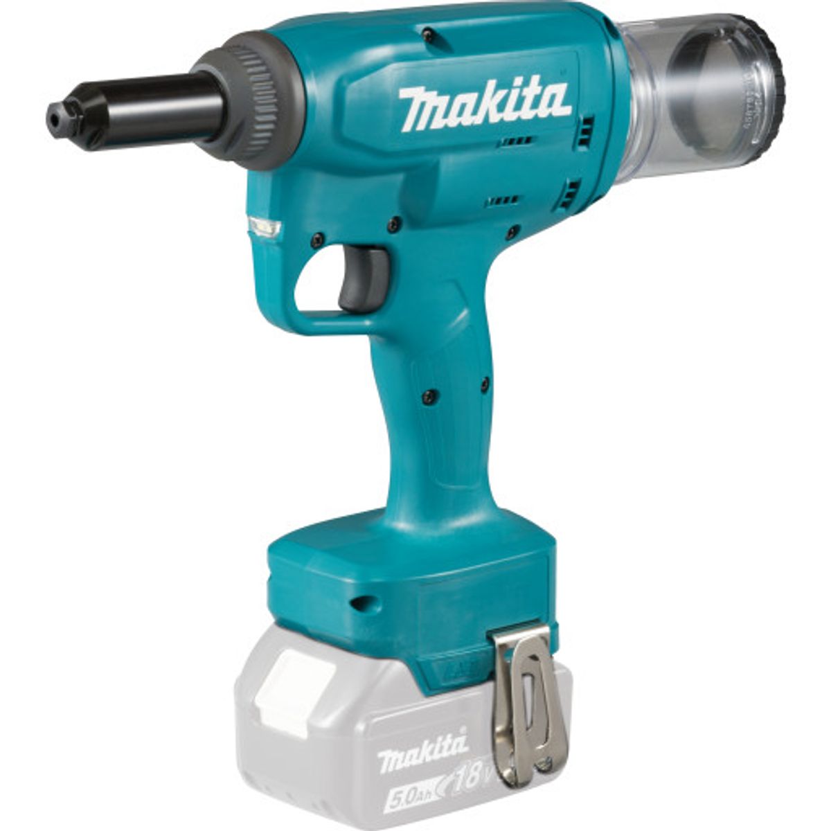 Makita popnittepistol DRV250Z 18 V, nitter fra 2,4 til 6,4 mm