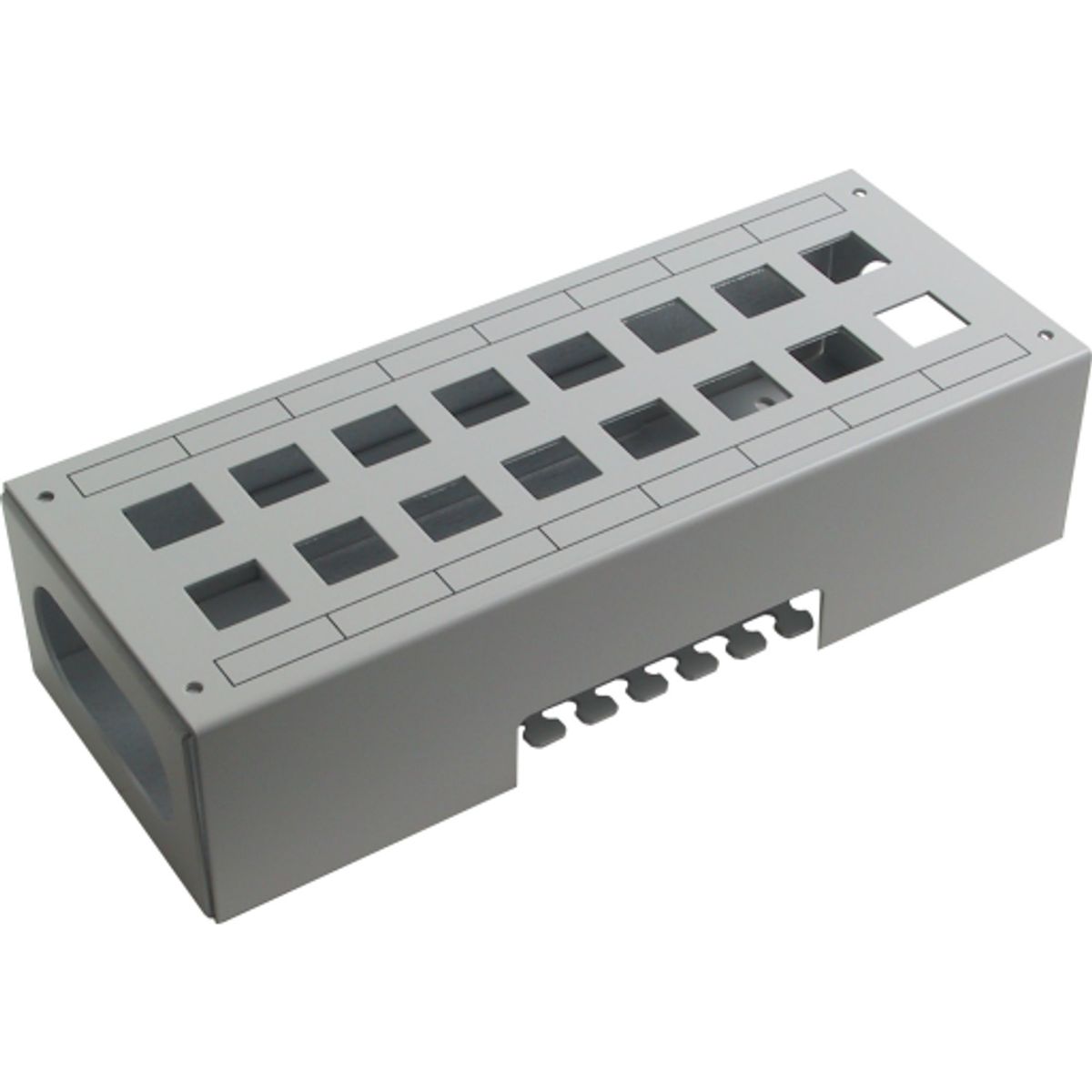 Actassi Patchbox 16xRJ45 250x100x60 mm Hvid