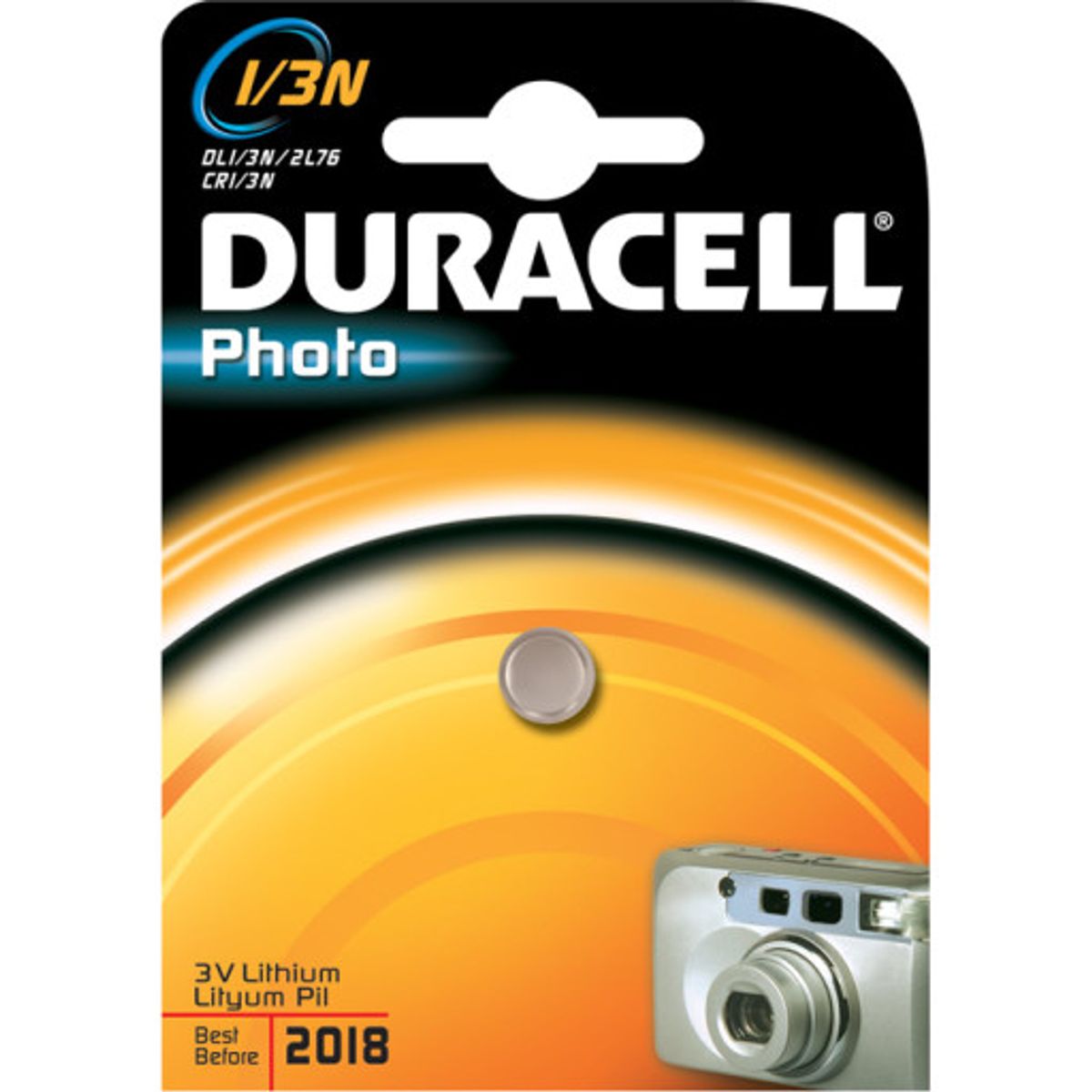 Duracell Photo 1/3N batteri, 1 stk.