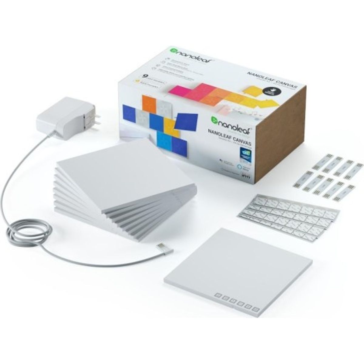 Nanoleaf Canvas, 9 paneler, startpakke