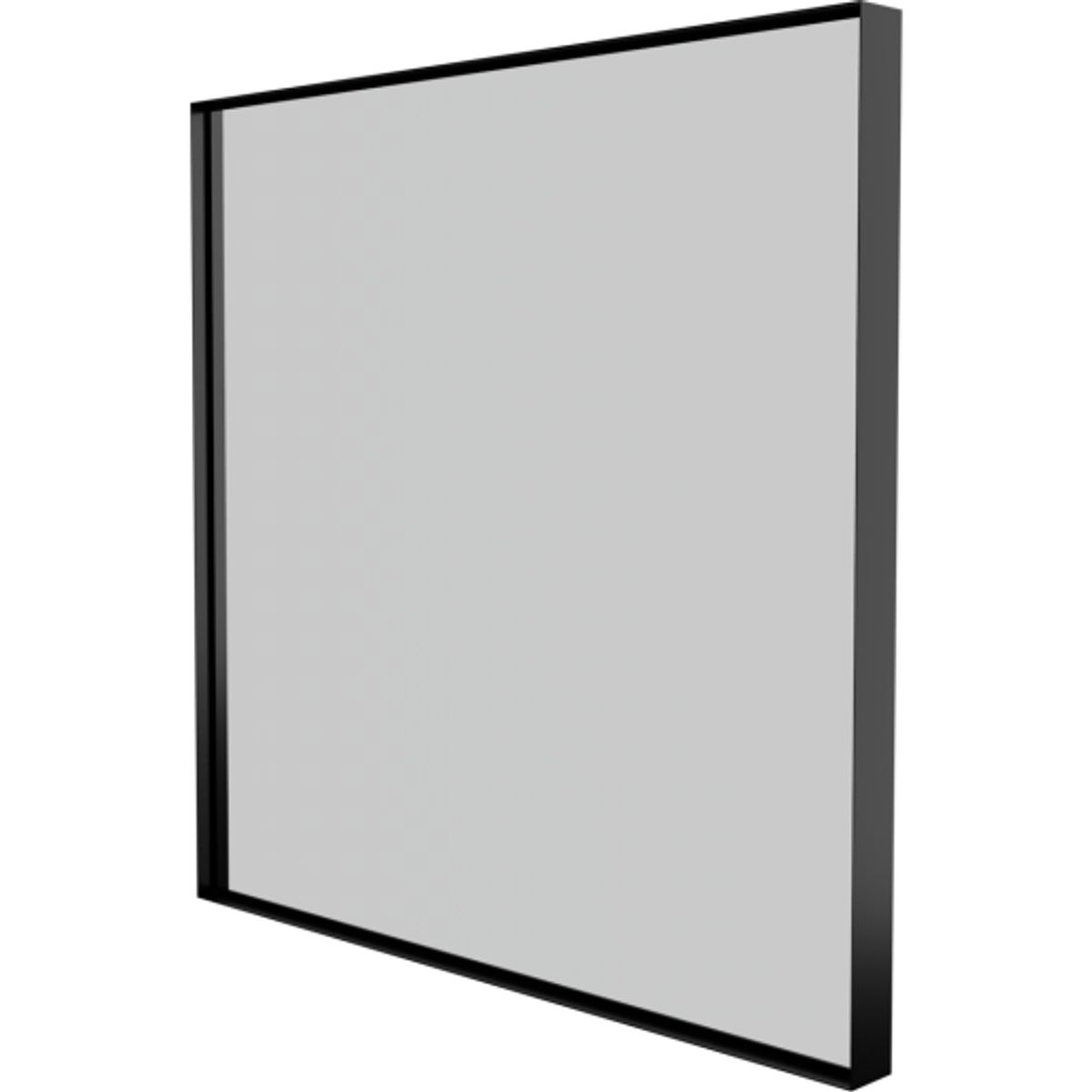 Sanibell Basicline spejl, 60x60 cm, mat sort