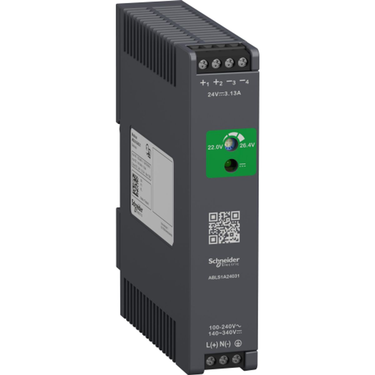 Strømforsyning Switch Mode 24V DC 3,1A 1F, optimized, ABLS1A24031