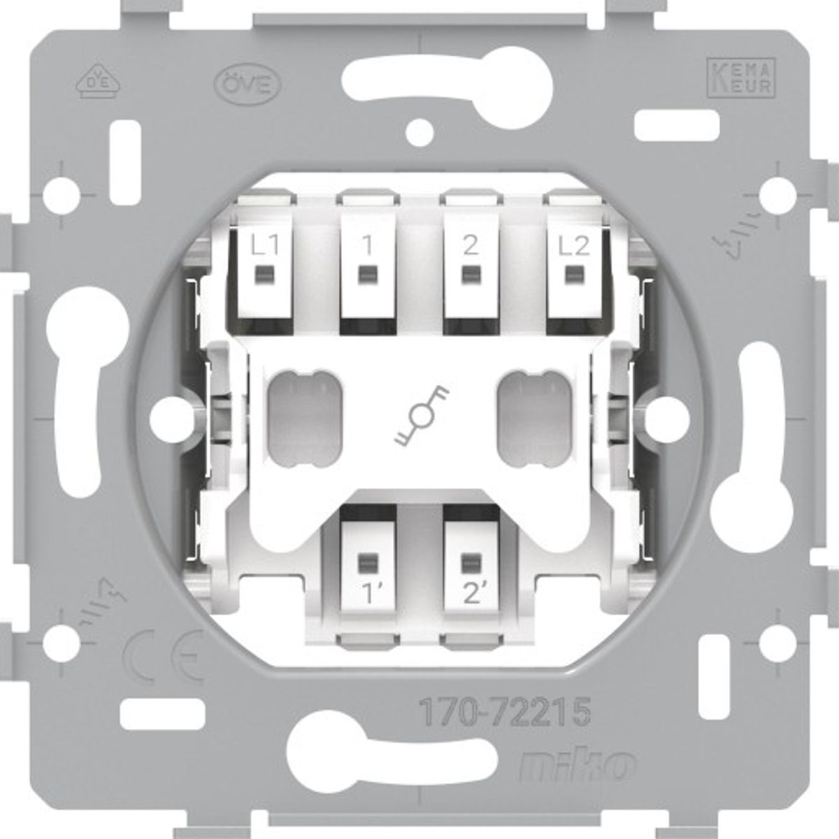 10 stk 2-polet korrespondance-afbryder, 10 A/250 Vac