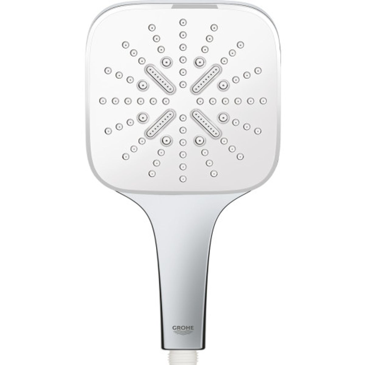 Grohe Rainshower SmartActive 130 Cube håndbruser, krom/hvid