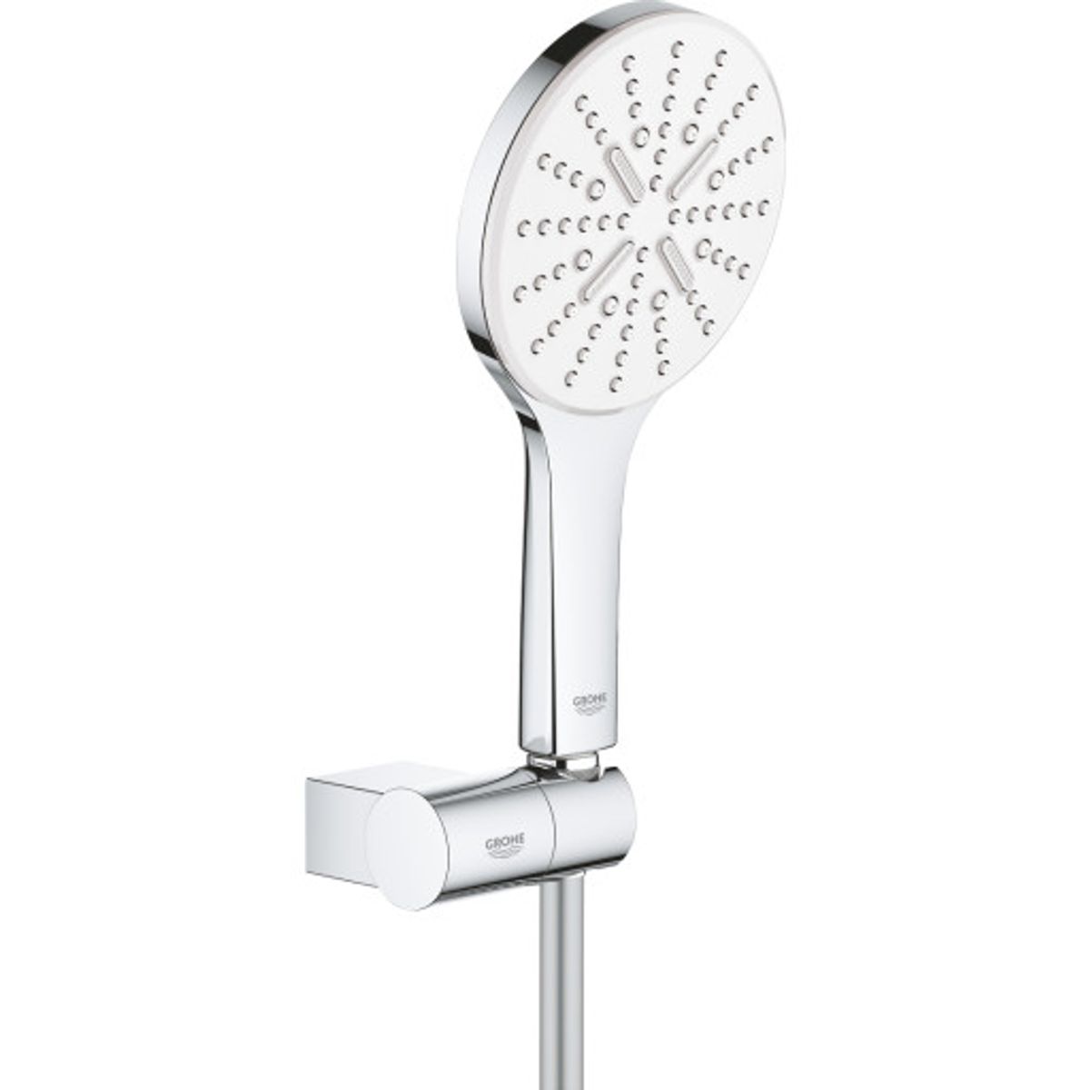 Grohe Rainshower SmartActive 130 brusesæt, vandbesparende, krom/hvid