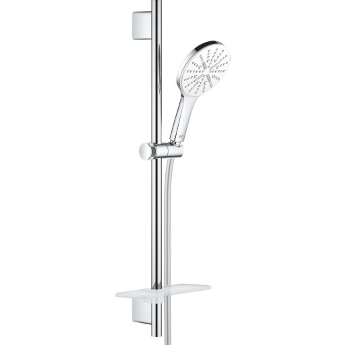 Grohe Rainshower SmartActive 130 brusesæt, vandbesparende, krom/hvid