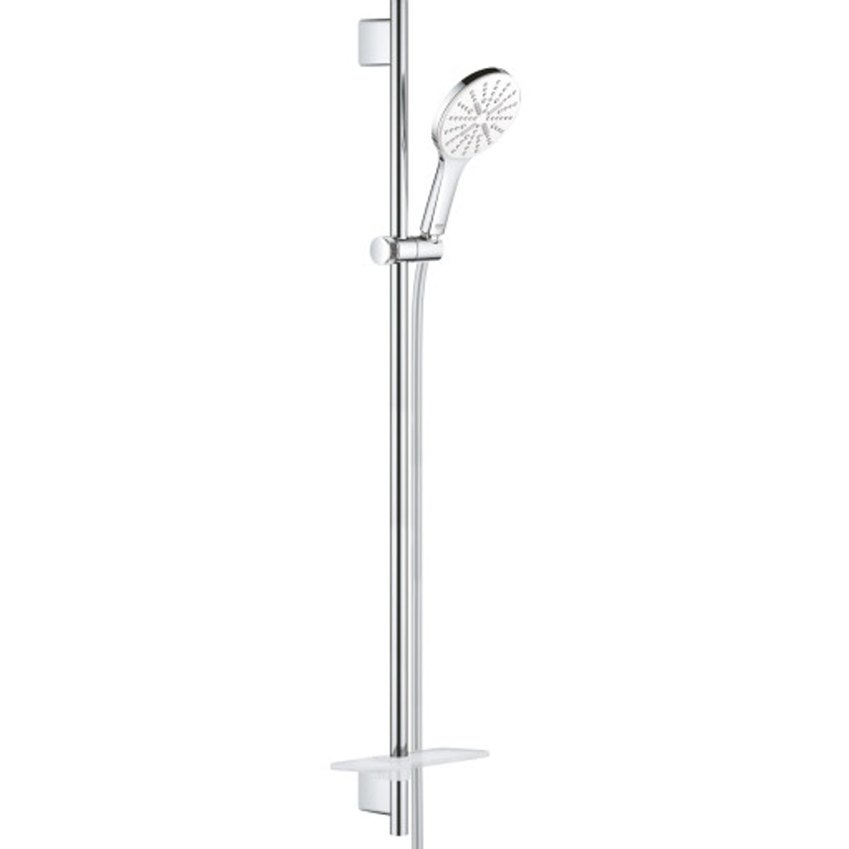 Grohe Rainshower SmartActive 130 brusesæt, vandbesparende, krom/hvid