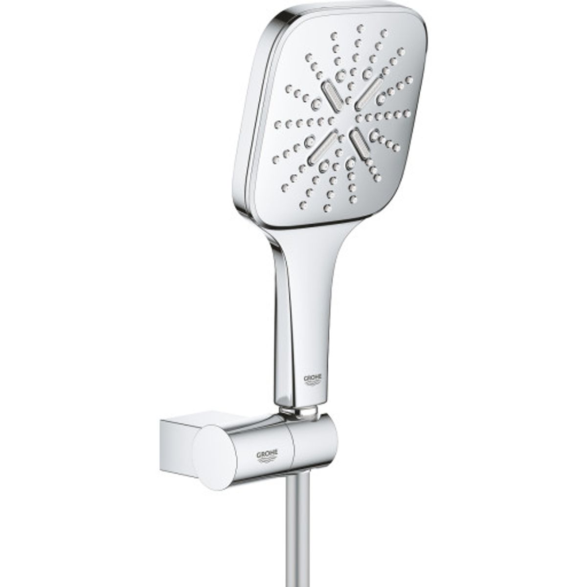 Grohe Rainshower SmartActive Cube 130 brusesæt, vandbesparende, krom