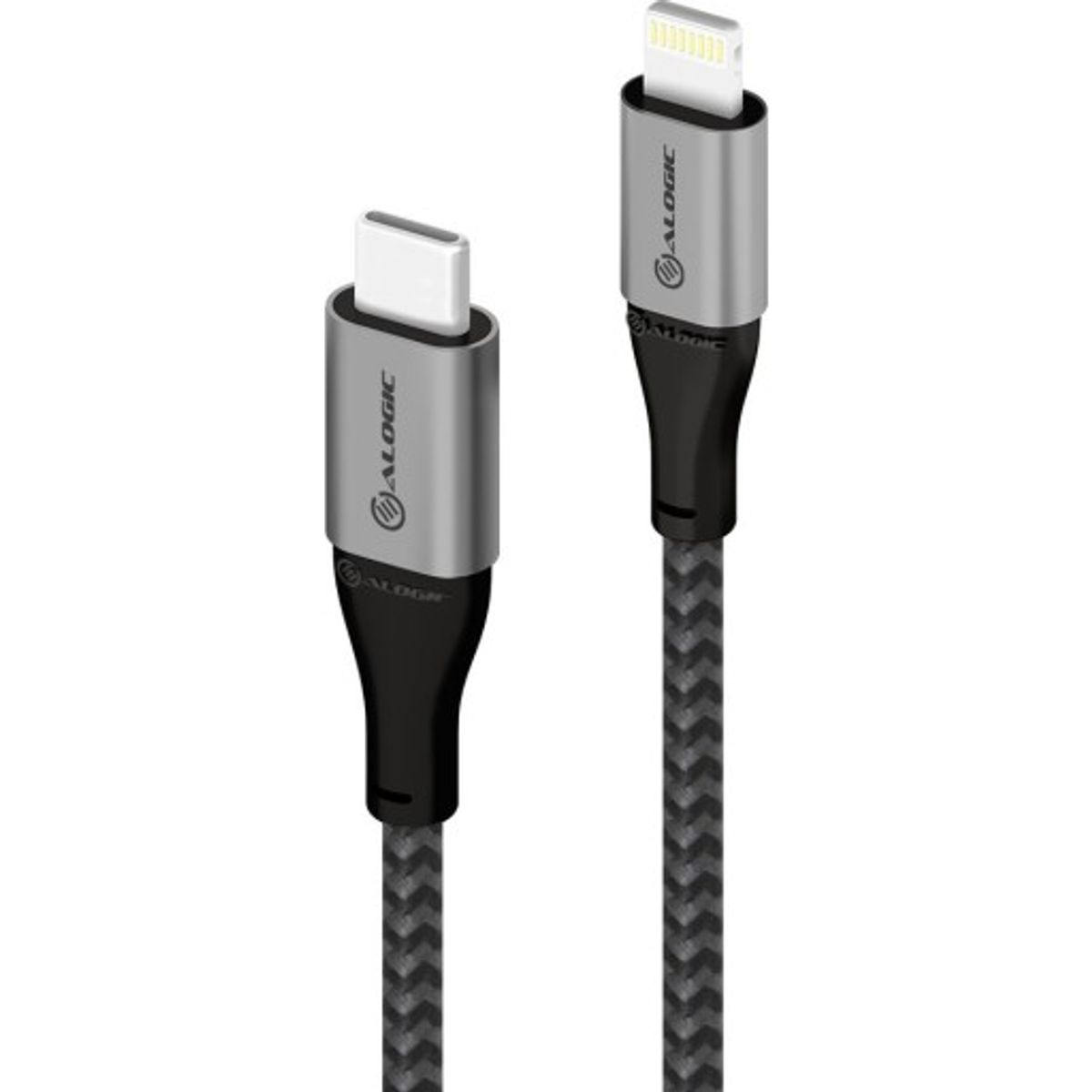 Alogic ladekabel USB-C til iPhone, grå