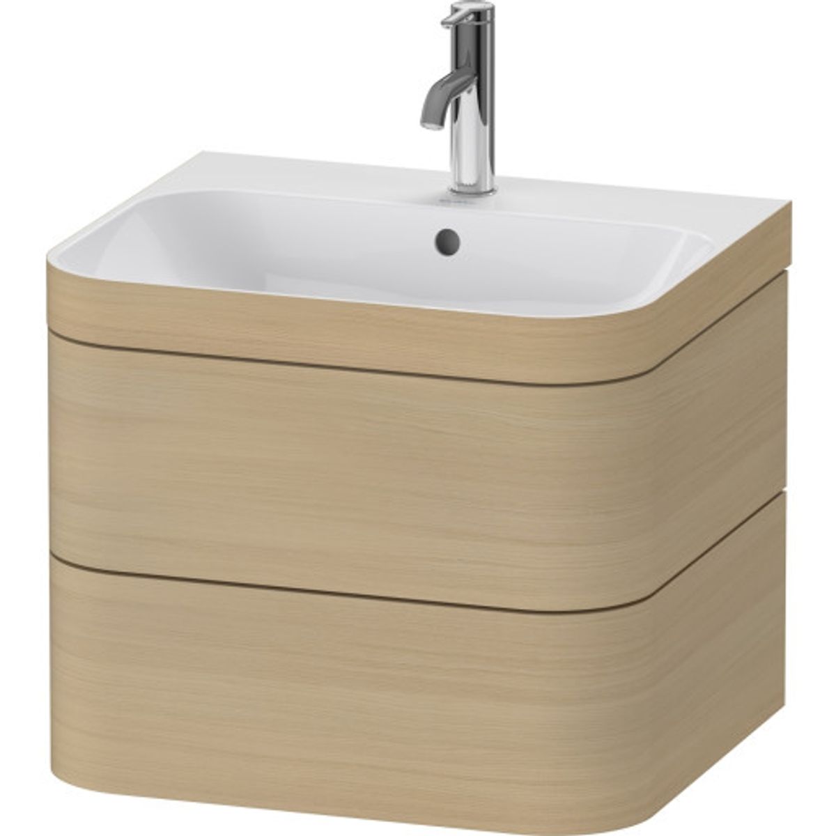 Duravit Happy D.2 Plus møbelpakke, 57,5x49 cm, eg