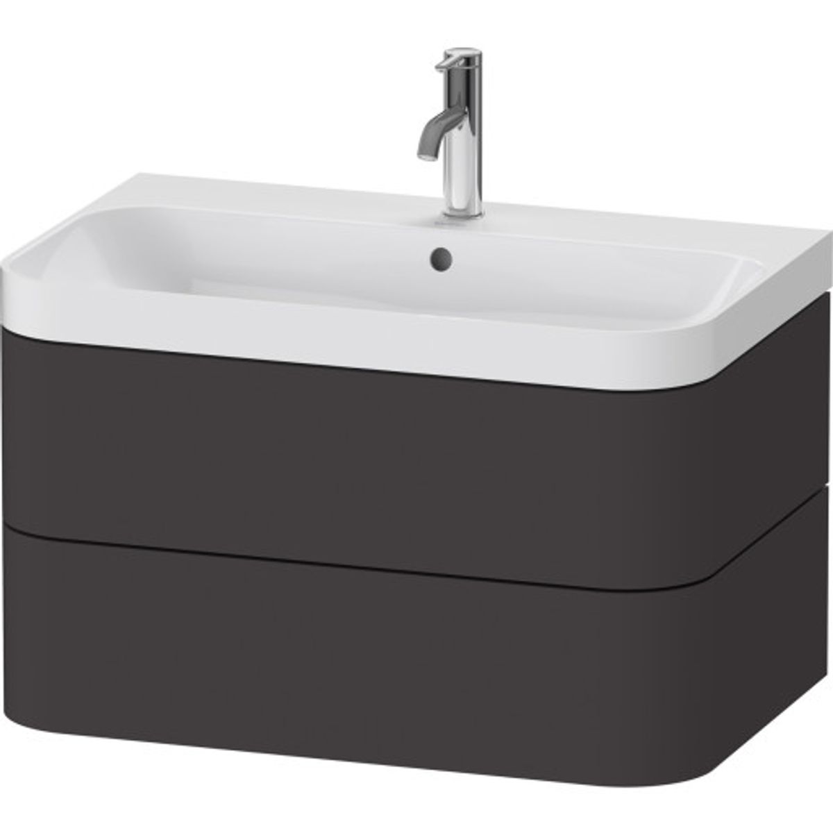 Duravit Happy D.2 Plus møbelpakke, 77,5x49 cm, grafit