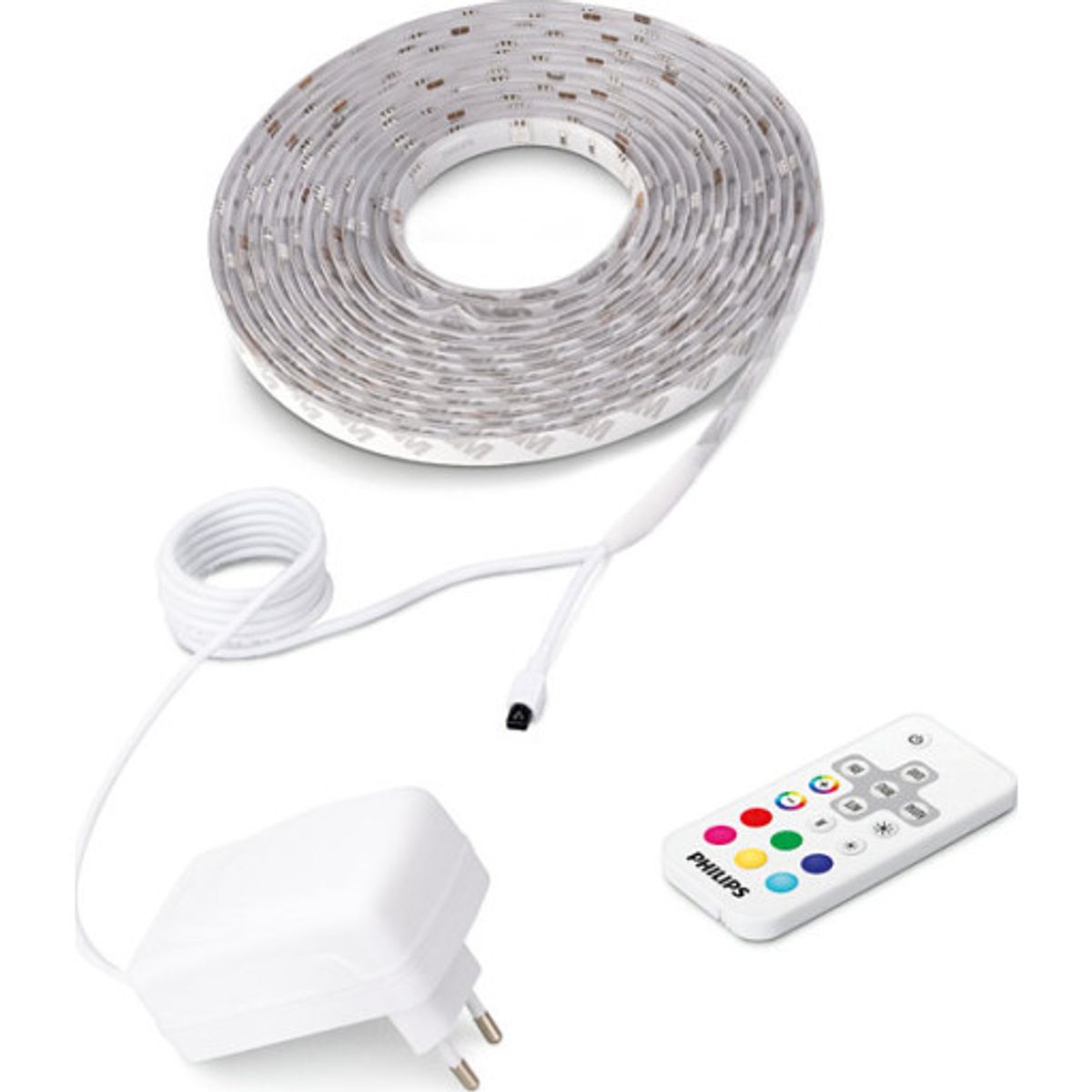 Philips myLiving LED strip, farvet lys & fjernbetjening, 5 meter