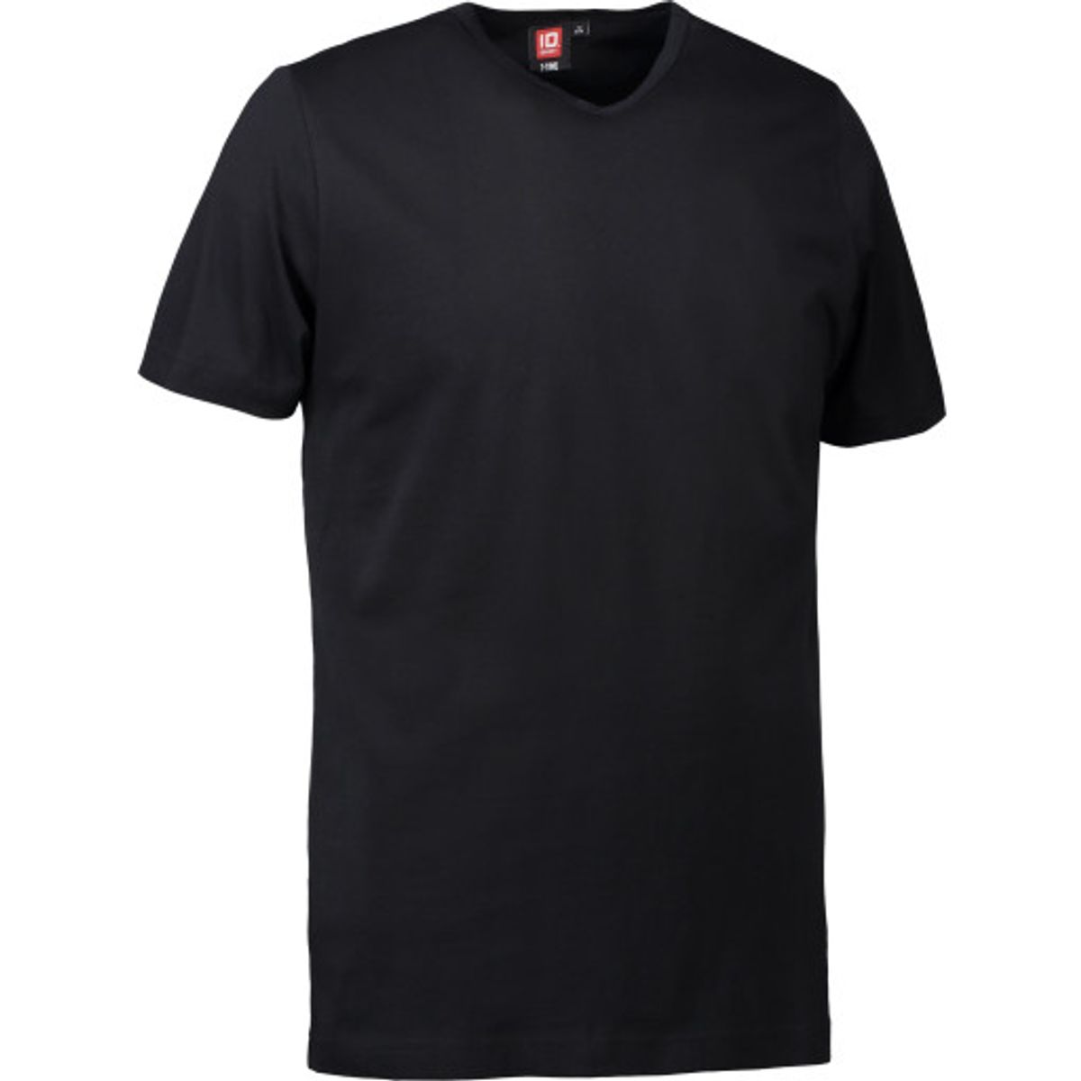 T-TIME T-shirt med v-hals, 0514, sort, str. L