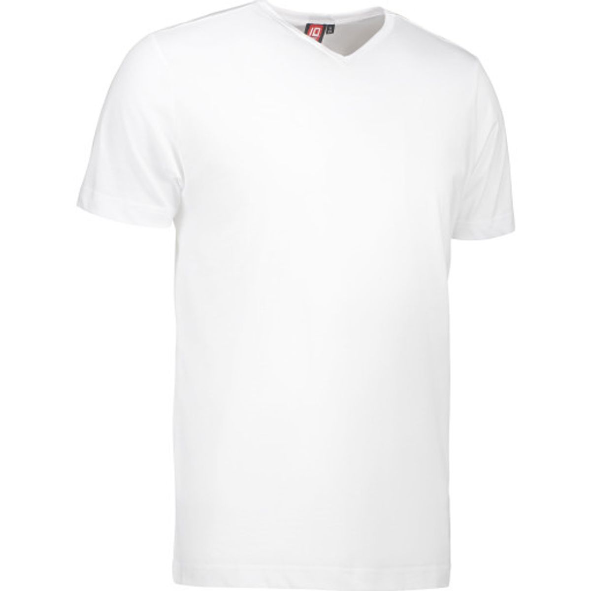 T-TIME T-shirt med v-hals, 0514, hvid, str. XL