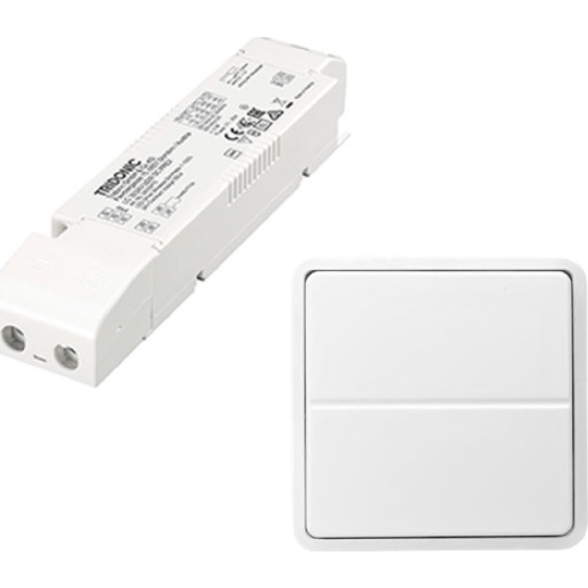 Jumitech Trådløs LED driver 35W/24V & parret 2-tryk