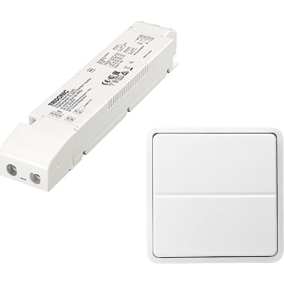 Jumitech Trådløs LED driver 60W/24V & parret 2-tryk